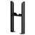 Colore Colosseum Matt Black Floor Mounting Feet for Triple Panel Radiators Right Hand View