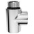 Chrome T Piece for Dual Fuel Heated Towel Rails and Radiators Side View