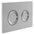 Pavia Polished Chrome Dual Flush Plate with Round Buttons Left Hand View
