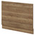Napoli Tobacco Oak MFC 700mm End Bath Panel with Plinth Right Hand View