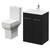 Napoli Nero Oak 600mm Vanity Unit and Toilet Suite including Tacoma Comfort Height Toilet and Floor Standing Vanity Unit with 2 Doors and Chrome Handles Right Hand View Napoli Nero Oak 600mm Vanity Unit and Toilet Suite including Tacoma Comfort Height Toilet and Floor Standing Vanity Unit with 2 Doors and Chrome Handles Right Hand View