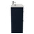 Napoli Deep Blue 800mm Floor Standing Vanity Unit with 1 Tap Hole Slim Edge Basin and 2 Drawers with Chrome Handles View from Side