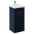 Napoli Deep Blue 400mm Floor Standing Vanity Unit with 1 Tap Hole Glide Basin and Single Door with Chrome Handle Left Hand View