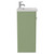 Napoli Olive Green 400mm Floor Standing Vanity Unit with 1 Tap Hole Glide Basin and Single Door with Chrome Handle View from Side