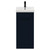 Napoli Deep Blue 400mm Floor Standing Vanity Unit with 1 Tap Hole Glide Basin and Single Door with Matt Black Handle View from Front
