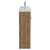 Napoli Combination Tobacco Oak 1000mm Floor Standing Vanity Unit with Slimline 1 Tap Hole Round Basin and 4 Doors with Chrome Handles View from Side