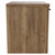 Napoli Tobacco Oak 500mm Wall Mounted Vanity Unit for Countertop Basins with Single Drawer and Gunmetal Grey Handle View from Side