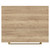 Napoli Tobacco Oak 500mm Wall Mounted Vanity Unit for Countertop Basins with Single Drawer and Brushed Brass Handle View from Top