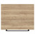 Napoli Tobacco Oak 500mm Wall Mounted Vanity Unit for Countertop Basins with Single Drawer and Matt Black Handle View from Top