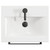 Napoli Tobacco Oak 500mm Wall Mounted Vanity Unit with 1 Tap Hole Basin and Single Drawer with Gunmetal Grey Handle View from Top