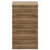 Napoli Tobacco Oak 500mm Floor Standing Vanity Unit for Countertop Basins with 2 Drawers and Brushed Brass Handles View from Front