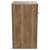 Napoli Tobacco Oak 500mm Floor Standing Vanity Unit for Countertop Basins with 2 Door and Brushed Brass Handles View from Side