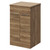Napoli Tobacco Oak 500mm Floor Standing Vanity Unit for Countertop Basins with 2 Door and Chrome Handles Right Hand View