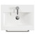 Napoli Tobacco Oak 500mm Floor Standing Vanity Unit with 1 Tap Hole Basin and 2 Drawers with Chrome Handles View from Top