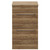 Napoli Tobacco Oak 500mm Floor Standing Vanity Unit for Countertop Basins with 2 Drawers and Chrome Handles View from Front