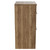 Napoli Tobacco Oak 500mm Floor Standing Vanity Unit for Countertop Basins with 2 Drawers and Chrome Handles View from Side