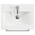 Napoli Tobacco Oak 500mm Wall Mounted Vanity Unit with 1 Tap Hole Basin and Single Drawer with Chrome Handle View from Top