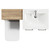 Napoli Tobacco Oak 1100mm Vanity Unit Toilet Suite with 1 Tap Hole Basin and 2 Doors with Chrome Handles View from Top