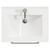 Napoli Tobacco Oak 600mm Wall Mounted Vanity Unit with 1 Tap Hole Minimalist Basin and 2 Drawers with Chrome Handles View from Top Napoli Tobacco Oak 600mm Wall Mounted Vanity Unit with 1 Tap Hole Minimalist Basin and 2 Drawers with Chrome Handles View from Top