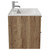 Napoli Tobacco Oak 600mm Wall Mounted Vanity Unit with 1 Tap Hole Minimalist Basin and 2 Drawers with Chrome Handles View from Side Napoli Tobacco Oak 600mm Wall Mounted Vanity Unit with 1 Tap Hole Minimalist Basin and 2 Drawers with Chrome Handles View from Side