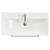 Napoli Tobacco Oak 800mm Wall Mounted Vanity Unit with 1 Tap Hole Slim Edge Basin and 2 Drawers with Chrome Handles View from Top