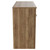 Napoli Tobacco Oak 1200mm Floor Standing Vanity Unit for Countertop Basins with 4 Doors and Brushed Brass Handles View from Side