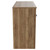 Napoli Tobacco Oak 1200mm Floor Standing Vanity Unit for Countertop Basins with 4 Doors and Matt Black Handles View from Side