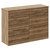 Napoli Tobacco Oak 1200mm Floor Standing Vanity Unit for Countertop Basins with 4 Drawers and Brushed Brass Handles Left Hand View
