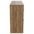 Napoli Tobacco Oak 1200mm Floor Standing Vanity Unit for Countertop Basins with 4 Drawers and Brushed Brass Handles View from Side