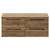 Napoli Tobacco Oak 1200mm Wall Mounted Vanity Unit for Countertop Basins with 4 Drawers and Matt Black Handles View from Front