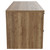 Napoli Tobacco Oak 1200mm Wall Mounted Vanity Unit for Countertop Basins with 4 Drawers and Matt Black Handles View from Side