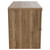 Napoli 390 Tobacco Oak 800mm Wall Mounted Vanity Unit for Countertop Basins with 2 Drawers and Brushed Brass Handles View from Side