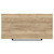 Napoli 390 Tobacco Oak 800mm Wall Mounted Vanity Unit for Countertop Basins with 2 Drawers and Matt Black Handles View from Top