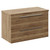 Napoli 390 Tobacco Oak 800mm Wall Mounted Vanity Unit for Countertop Basins with 2 Drawers and Chrome Handles Left Hand View