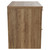 Napoli 390 Tobacco Oak 600mm Wall Mounted Vanity Unit for Countertop Basins with 2 Drawers and Brushed Brass Handles View from Side