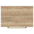 Napoli 390 Tobacco Oak 600mm Wall Mounted Vanity Unit for Countertop Basins with 2 Drawers and Brushed Brass Handles View from Top