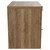 Napoli 390 Tobacco Oak 600mm Wall Mounted Vanity Unit for Countertop Basins with 2 Drawers and Chrome Handles View from Side