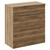 Napoli 390 Tobacco Oak 800mm Floor Standing Vanity Unit for Countertop Basins with 2 Drawers and Chrome Handles Left Hand View