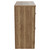 Napoli 390 Tobacco Oak 800mm Floor Standing Vanity Unit for Countertop Basins with 2 Drawers and Chrome Handles View from Side