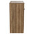 Napoli 390 Tobacco Oak 600mm Floor Standing Vanity Unit for Countertop Basins with 2 Doors and Chrome Handles View from Side