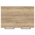 Napoli 390 Tobacco Oak 600mm Floor Standing Vanity Unit for Countertop Basins with 2 Doors and Chrome Handles View from Top