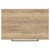 Napoli 390 Tobacco Oak 600mm Floor Standing Vanity Unit for Countertop Basins with 2 Drawers and Brushed Brass Handles View from Top