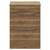 Napoli 390 Tobacco Oak 600mm Floor Standing Vanity Unit for Countertop Basins with 2 Drawers and Chrome Handles View from Front