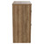 Napoli 390 Tobacco Oak 600mm Floor Standing Vanity Unit for Countertop Basins with 2 Drawers and Chrome Handles View from Side