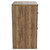 Napoli Tobacco Oak 600mm Floor Standing Vanity Unit for Countertop Basins with 2 Drawers and Brushed Brass Handles View from Side