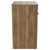 Napoli Tobacco Oak 600mm Floor Standing Vanity Unit for Countertop Basins with 2 Doors and Matt Black Handles View from Side