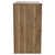 Napoli Tobacco Oak 800mm Floor Standing Vanity Unit for Countertop Basins with 2 Drawers and Brushed Brass Handles View from Side