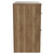 Napoli Tobacco Oak 800mm Floor Standing Vanity Unit for Countertop Basins with 2 Drawers and Matt Black Handles View from Side