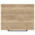 Napoli Tobacco Oak 600mm Wall Mounted Vanity Unit for Countertop Basins with 2 Drawers and Matt Black Handles View from Top