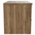 Napoli Tobacco Oak 800mm Wall Mounted Vanity Unit for Countertop Basins with 2 Drawers and Matt Black Handles View from Side